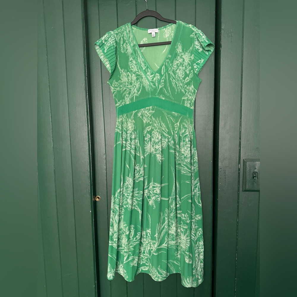 Current Air Emerald Ribbed Dress